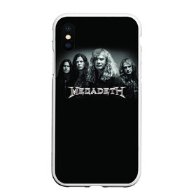 Чехол для iPhone XS Max матовый с принтом Megadeth в Белгороде, Силикон | Область печати: задняя сторона чехла, без боковых панелей | dave | megadeth | metal | mustaine | rattlehead | rock | thrash | vic | дейв | мастейн | мегадет | метал | рок | треш