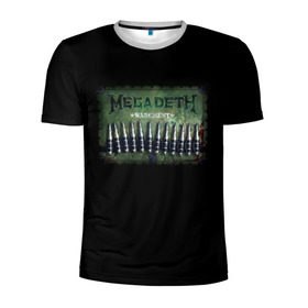 Мужская футболка 3D спортивная с принтом Megadeth в Белгороде, 100% полиэстер с улучшенными характеристиками | приталенный силуэт, круглая горловина, широкие плечи, сужается к линии бедра | dave | megadeth | metal | mustaine | rattlehead | rock | thrash | vic | дейв | мастейн | мегадет | метал | рок | треш