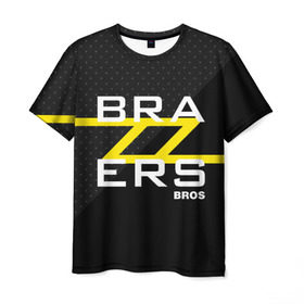Мужская футболка 3D с принтом Brazzers Bros в Белгороде, 100% полиэфир | прямой крой, круглый вырез горловины, длина до линии бедер | brazzers | erotic | johnny sins | love | man | pron | video | xxx | бразерс | браззерс | видео | джонни синс | лысый | любовь | прон