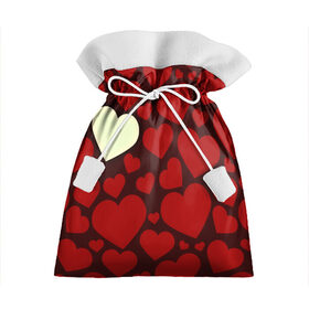 Подарочный 3D мешок с принтом Одинокое сердце в Белгороде, 100% полиэстер | Размер: 29*39 см | 14 февраля | valentines day | день влюбленных | игрушка | любовь | медведь | сердце
