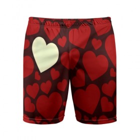 Мужские шорты 3D спортивные с принтом Одинокое сердце в Белгороде,  |  | 14 февраля | valentines day | день влюбленных | игрушка | любовь | медведь | сердце