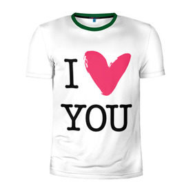 Мужская футболка 3D спортивная с принтом Valentine`s Day, I Iove you в Белгороде, 100% полиэстер с улучшенными характеристиками | приталенный силуэт, круглая горловина, широкие плечи, сужается к линии бедра | 14 | february | heart | holiday | i love you | valentines day | день святого валентина | праздник | сердце | февраль | я люблю тебя
