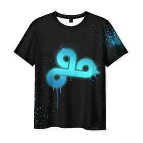 Мужская футболка 3D с принтом cs:go - Cloud 9 (Black collection) в Белгороде, 100% полиэфир | прямой крой, круглый вырез горловины, длина до линии бедер | cloud9 | cs | csgo | го | кс