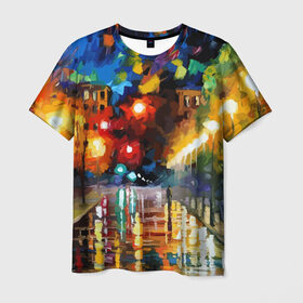 Мужская футболка 3D с принтом Осень в Белгороде, 100% полиэфир | прямой крой, круглый вырез горловины, длина до линии бедер | пейзаж | разноцветный | яркий