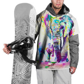 Накидка на куртку 3D с принтом Слоны в Белгороде, 100% полиэстер |  | animal | art | bright | child | color | elephants | family | mother | rainbow | spectrum | животные | искусство | мама | радуга | ребенок | семья | слоны | спектр | цвета | яркие