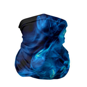 Бандана-труба 3D с принтом Smoke в Белгороде, 100% полиэстер, ткань с особыми свойствами — Activecool | плотность 150‒180 г/м2; хорошо тянется, но сохраняет форму | дым | огонь | пламя | синий