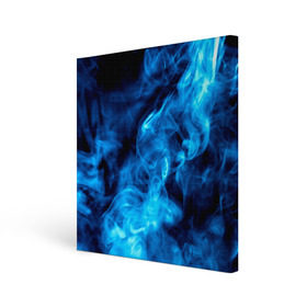 Холст квадратный с принтом Smoke в Белгороде, 100% ПВХ |  | Тематика изображения на принте: дым | огонь | пламя | синий