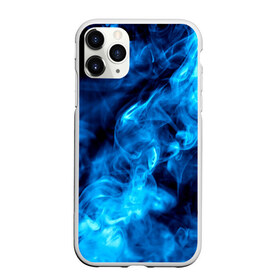 Чехол для iPhone 11 Pro матовый с принтом Smoke в Белгороде, Силикон |  | дым | огонь | пламя | синий