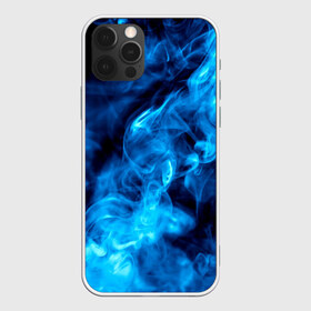 Чехол для iPhone 12 Pro Max с принтом Smoke в Белгороде, Силикон |  | дым | огонь | пламя | синий