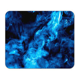 Коврик прямоугольный с принтом Smoke в Белгороде, натуральный каучук | размер 230 х 185 мм; запечатка лицевой стороны | Тематика изображения на принте: дым | огонь | пламя | синий