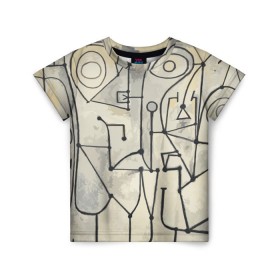 Детская футболка 3D с принтом Пикассо в Белгороде, 100% гипоаллергенный полиэфир | прямой крой, круглый вырез горловины, длина до линии бедер, чуть спущенное плечо, ткань немного тянется | пикассо