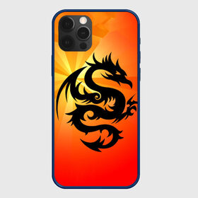Чехол для iPhone 12 Pro с принтом Дракон в Белгороде, силикон | область печати: задняя сторона чехла, без боковых панелей | дракон | китай | крылья | огонь | ящерица