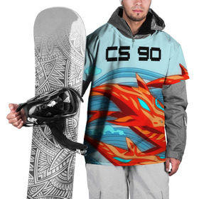 Накидка на куртку 3D с принтом CS GO: Aquamarine Revenge в Белгороде, 100% полиэстер |  | cs go | global offensive | контр страйк аквамарин | шутер