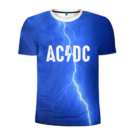Мужская футболка 3D спортивная с принтом AC/DC в Белгороде, 100% полиэстер с улучшенными характеристиками | приталенный силуэт, круглая горловина, широкие плечи, сужается к линии бедра | Тематика изображения на принте: rok | рок