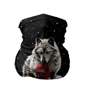 Бандана-труба 3D с принтом Серый волк в Белгороде, 100% полиэстер, ткань с особыми свойствами — Activecool | плотность 150‒180 г/м2; хорошо тянется, но сохраняет форму | angry | animal | beast | heaven | moon | night | rage | sky | star | wild | wolf | волк | дикий | животное | звезды | зверь | злость | красная шапочка | луна | небеса | небо | ночь | сказка | ярость