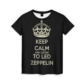 Женская футболка 3D с принтом Led Zeppelin в Белгороде, 100% полиэфир ( синтетическое хлопкоподобное полотно) | прямой крой, круглый вырез горловины, длина до линии бедер | led zeppelin