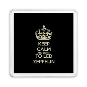 Магнит 55*55 с принтом Led Zeppelin в Белгороде, Пластик | Размер: 65*65 мм; Размер печати: 55*55 мм | Тематика изображения на принте: led zeppelin