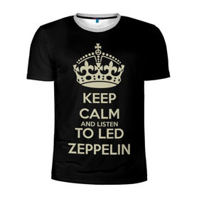 Мужская футболка 3D спортивная с принтом Led Zeppelin в Белгороде, 100% полиэстер с улучшенными характеристиками | приталенный силуэт, круглая горловина, широкие плечи, сужается к линии бедра | led zeppelin