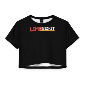 Женская футболка 3D укороченная с принтом Limp Bizkit в Белгороде, 100% полиэстер | круглая горловина, длина футболки до линии талии, рукава с отворотами | fred durst | limp bizkit | лим бискит | фред дерст