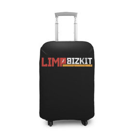 Чехол для чемодана 3D с принтом Limp Bizkit в Белгороде, 86% полиэфир, 14% спандекс | двустороннее нанесение принта, прорези для ручек и колес | fred durst | limp bizkit | лим бискит | фред дерст