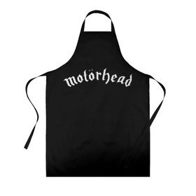 Фартук 3D с принтом Motorhead в Белгороде, 100% полиэстер | общий размер — 65 х 85 см, ширина нагрудника — 26 см, горловина — 53 см, длина завязок — 54 см, общий обхват в поясе — 173 см. Принт на завязках и на горловине наносится с двух сторон, на основной части фартука — только с внешней стороны | motorhead | моторхэд