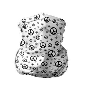 Бандана-труба 3D с принтом Peace Symbol в Белгороде, 100% полиэстер, ткань с особыми свойствами — Activecool | плотность 150‒180 г/м2; хорошо тянется, но сохраняет форму | Тематика изображения на принте: love | peace | symbol | знак | любовь | мир | пацифик | пацифика | сигнал | символ | хиппи