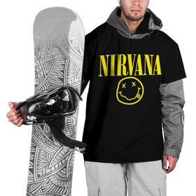 Накидка на куртку 3D с принтом Nirvana в Белгороде, 100% полиэстер |  | Тематика изображения на принте: curt | nirvana | кобейн | курт | нирвана