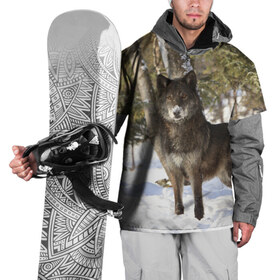 Накидка на куртку 3D с принтом Король леса в Белгороде, 100% полиэстер |  | Тематика изображения на принте: волки | животные | зима | зимние | картинки | снег | фото
