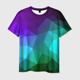 Мужская футболка 3D с принтом Абстракция в Белгороде, 100% полиэфир | прямой крой, круглый вырез горловины, длина до линии бедер | абстракция | бумага | геометрия | грани | изгиб | линии | полигоны | полосы | постель | розовый | сочетания | текстура | треугольники
