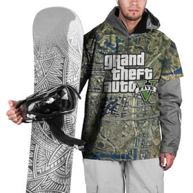 Накидка на куртку 3D с принтом GTA 5 в Белгороде, 100% полиэстер |  | Тематика изображения на принте: auto | grand | gta | theft | гта | карта