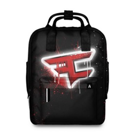 Женский рюкзак 3D с принтом cs:go - Faze clan (Black collection) в Белгороде, 100% полиэстер | лямки с регулируемой длиной, сверху ручки, чтобы рюкзак нести как сумку. Основное отделение закрывается на молнию, как и внешний карман. Внутри два дополнительных кармана, один из которых закрывается на молнию. По бокам два дополнительных кармашка, куда поместится маленькая бутылочка
 | black | clan | csgo | faze | ксго | фейз