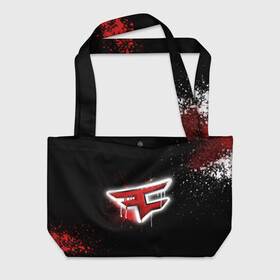 Пляжная сумка 3D с принтом cs:go - Faze clan (Black collection) в Белгороде, 100% полиэстер | застегивается на металлическую кнопку; внутренний карман застегивается на молнию. Стенки укреплены специальным мягким материалом, чтобы защитить содержимое от несильных ударов
 | black | clan | csgo | faze | ксго | фейз