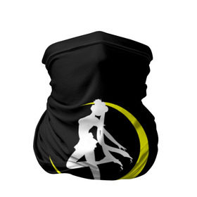 Бандана-труба 3D с принтом Сейлор Мун в Белгороде, 100% полиэстер, ткань с особыми свойствами — Activecool | плотность 150‒180 г/м2; хорошо тянется, но сохраняет форму | logo | moon | девушка | детство | желтый | луна | мультик | мультики | черный