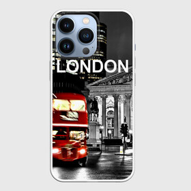 Чехол для iPhone 13 Pro с принтом Улицы Лондона в Белгороде,  |  | bus | city | england | evening | lights | london | night | street | two storey | united kingdom | автобус | англия | великобритания | вечер | город | двухэтажный | лондон | ночь | огни | улица