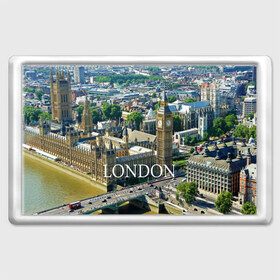 Магнит 45*70 с принтом Улицы Лондона в Белгороде, Пластик | Размер: 78*52 мм; Размер печати: 70*45 | city | england | london | united kingdom | англия | великобритания | город | лондон