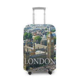 Чехол для чемодана 3D с принтом Улицы Лондона в Белгороде, 86% полиэфир, 14% спандекс | двустороннее нанесение принта, прорези для ручек и колес | city | england | london | united kingdom | англия | великобритания | город | лондон