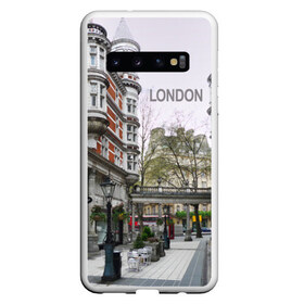 Чехол для Samsung Galaxy S10 с принтом Улицы Лондона в Белгороде, Силикон | Область печати: задняя сторона чехла, без боковых панелей | Тематика изображения на принте: boulevard | city | england | london | street | united kingdom | англия | бульвар | великобритания | город | лондон | улица