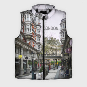 Мужской жилет утепленный 3D с принтом Улицы Лондона в Белгороде,  |  | boulevard | city | england | london | street | united kingdom | англия | бульвар | великобритания | город | лондон | улица