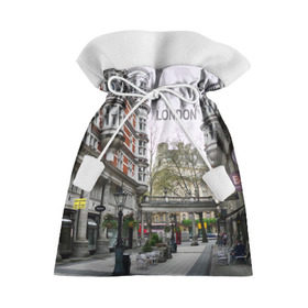 Подарочный 3D мешок с принтом Улицы Лондона в Белгороде, 100% полиэстер | Размер: 29*39 см | Тематика изображения на принте: boulevard | city | england | london | street | united kingdom | англия | бульвар | великобритания | город | лондон | улица