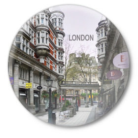 Значок с принтом Улицы Лондона в Белгороде,  металл | круглая форма, металлическая застежка в виде булавки | Тематика изображения на принте: boulevard | city | england | london | street | united kingdom | англия | бульвар | великобритания | город | лондон | улица
