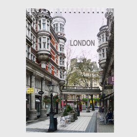 Скетчбук с принтом Улицы Лондона в Белгороде, 100% бумага
 | 48 листов, плотность листов — 100 г/м2, плотность картонной обложки — 250 г/м2. Листы скреплены сверху удобной пружинной спиралью | boulevard | city | england | london | street | united kingdom | англия | бульвар | великобритания | город | лондон | улица