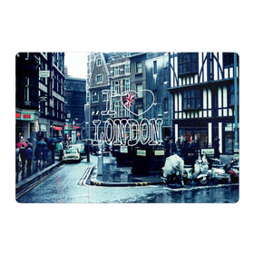 Магнитный плакат 3Х2 с принтом Улицы Лондона в Белгороде, Полимерный материал с магнитным слоем | 6 деталей размером 9*9 см | Тематика изображения на принте: city | england | flag | heart | i | london | love | street | united kingdom | англия | великобритания | город | лондон | люблю | сердце | улица | флаг | я