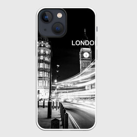 Чехол для iPhone 13 mini с принтом Улицы Лондона в Белгороде,  |  | Тематика изображения на принте: england | lights | london | night | street | united kingdom | англия | великобритания | лондон | ночь | огни | улица