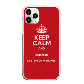 Чехол для iPhone 11 Pro матовый с принтом Keep Calm SOAD в Белгороде, Силикон |  | soad | system of a down