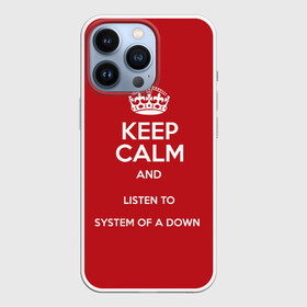 Чехол для iPhone 13 Pro с принтом Keep Calm SOAD в Белгороде,  |  | soad | system of a down