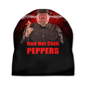 Шапка 3D с принтом Red Hot Chili Peppers в Белгороде, 100% полиэстер | универсальный размер, печать по всей поверхности изделия | звезда | красный | кумир | музыка | перец | рок | рок группа | хит
