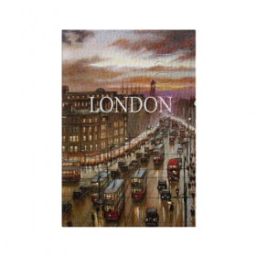 Обложка для паспорта матовая кожа с принтом Улицы Лондона в Белгороде, натуральная матовая кожа | размер 19,3 х 13,7 см; прозрачные пластиковые крепления | Тематика изображения на принте: city | england | london | united kingdom | англия | великобритания | город | лондон | ночь | огни | улица