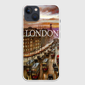 Чехол для iPhone 13 с принтом Улицы Лондона в Белгороде,  |  | city | england | london | united kingdom | англия | великобритания | город | лондон | ночь | огни | улица