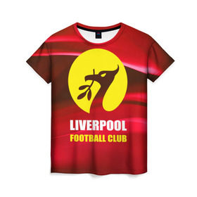Женская футболка 3D с принтом Liverpool в Белгороде, 100% полиэфир ( синтетическое хлопкоподобное полотно) | прямой крой, круглый вырез горловины, длина до линии бедер | football | англия | ливерпуль | премьер лига | фанат | футбол | футболист