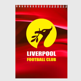 Скетчбук с принтом Liverpool в Белгороде, 100% бумага
 | 48 листов, плотность листов — 100 г/м2, плотность картонной обложки — 250 г/м2. Листы скреплены сверху удобной пружинной спиралью | football | англия | ливерпуль | премьер лига | фанат | футбол | футболист